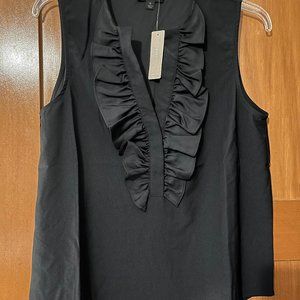 J.Crew NWT Ruffle Front Sleeveless Top - Size S